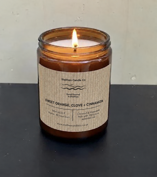 Sweet Orange, Clove & Cinnamon candle 180ml